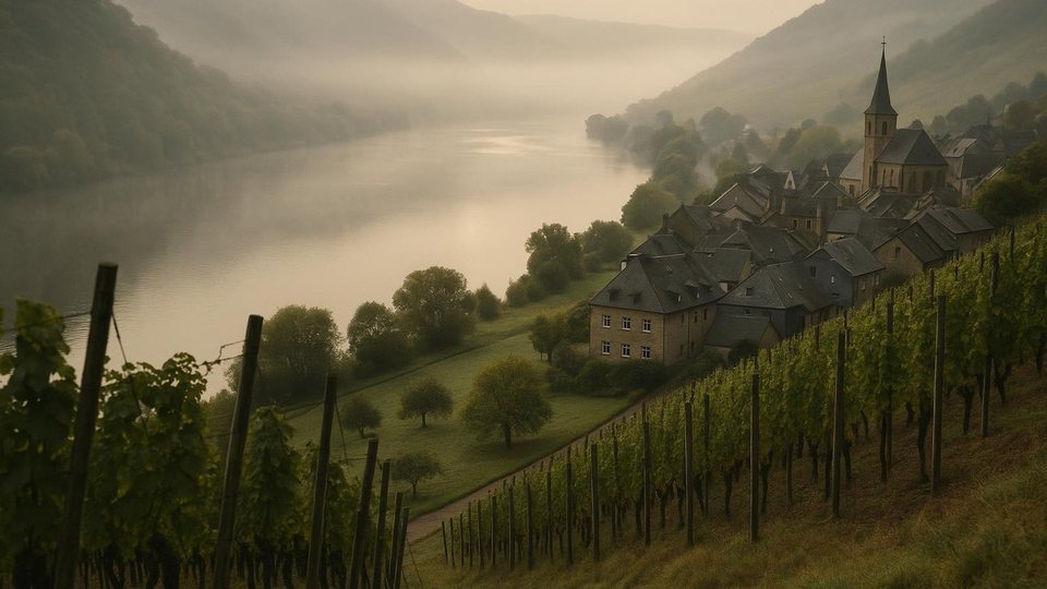 Landschaft aus der Regioun ronderëm Kenn — mat kënschtlecher Intelligenz generéiert Bild