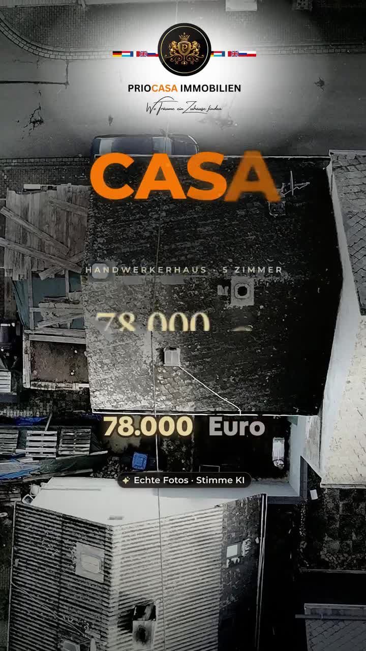 Facebook-Beitrag von PRIOCASA Immobilien vom 16. Oktober 2026: Ganz ehrlich: Hier ist viel zu tun – Hermeskeil, 78.000 € 💬 Kommentieren Sie HERMESKEIL…