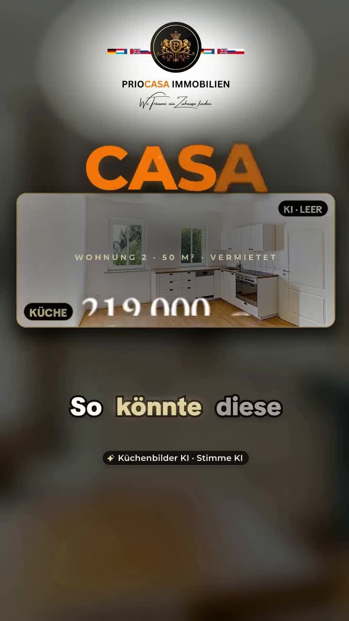 Facebook-Beitrag von PRIOCASA Immobilien vom 29. Oktober 2026: Kernsaniert 2015/2016: vermietete Wohnung Koblenz, 219.000 € 💬 Kommentieren Sie WOHNUNG 2…