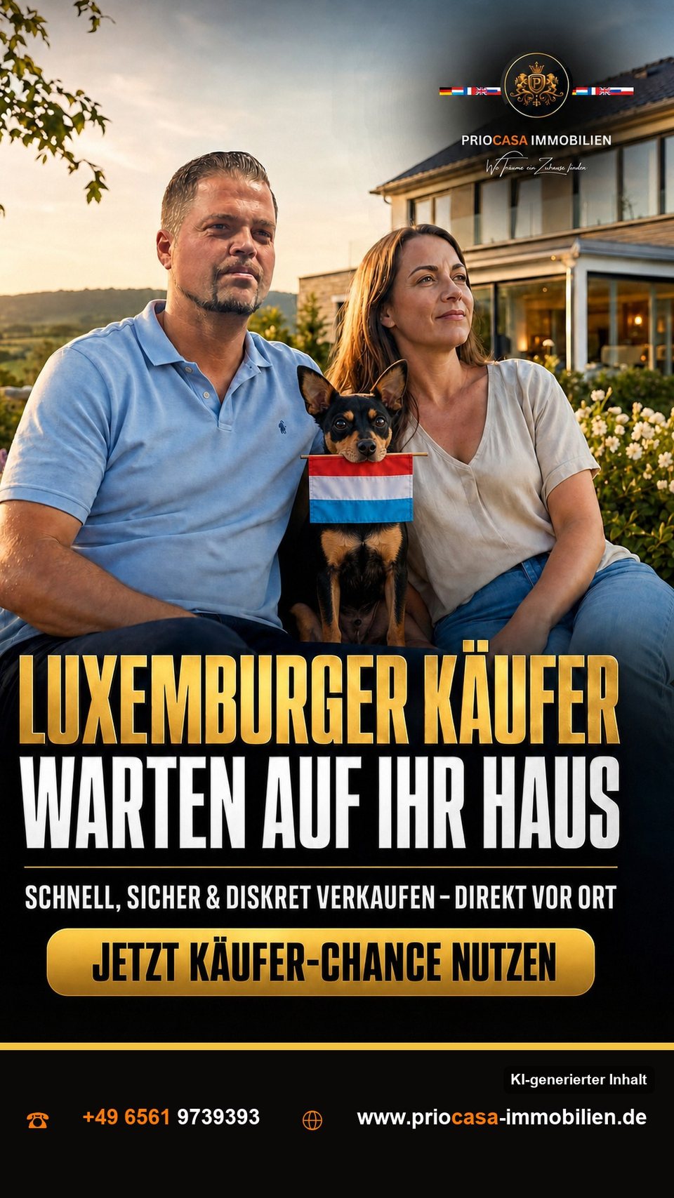 Instagram-Beitrag von PRIOCASA Immobilien vom 22. September 2026: Luxemburger suchen Wohn(t)räume 🏡 Wer im Raum 📍LUXEMBURG eine Immobilie verkauft, merkt…