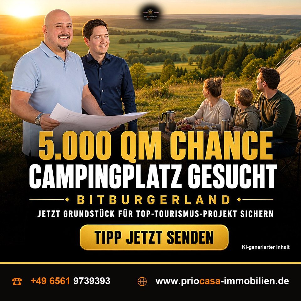 Instagram-Beitrag von PRIOCASA Immobilien vom 15. Oktober 2026: Verdient Ihr Land bald an jedem Touristen? 🏡 📍BITBURGERLAND steht bei Urlaubern ganz oben…
