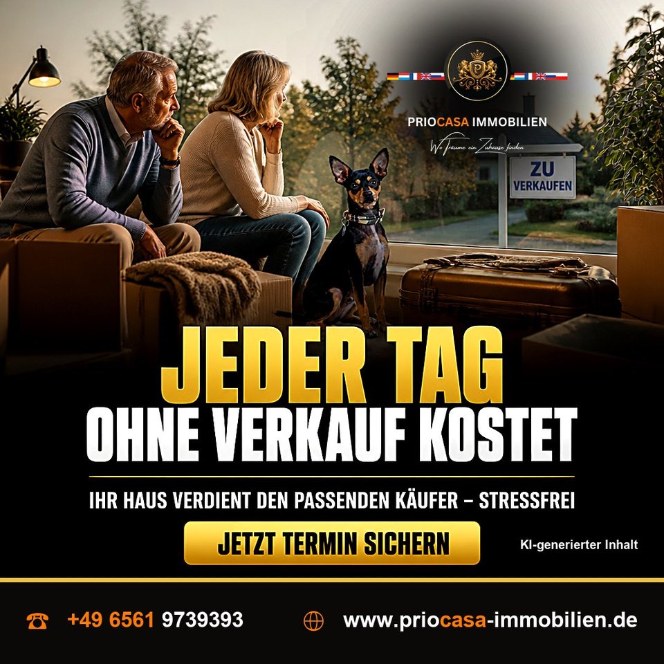 Instagram-Beitrag von PRIOCASA Immobilien vom 21. Oktober 2026: Bitburg: Wie schnell kosten leere Räume 4-stellig? 🏡 📍BITBURG — Frisch zurück und noch…