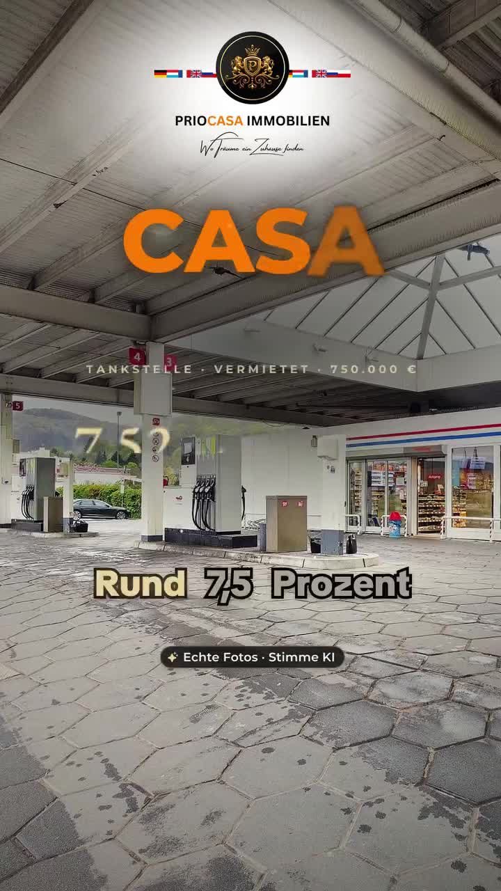 Instagram-Beitrag von PRIOCASA Immobilien vom 15. Oktober 2026: 56.400 € netto im Jahr: Tankstelle Trier-Euren, 750.000 € 💬 Kommentieren Sie RENDITE…