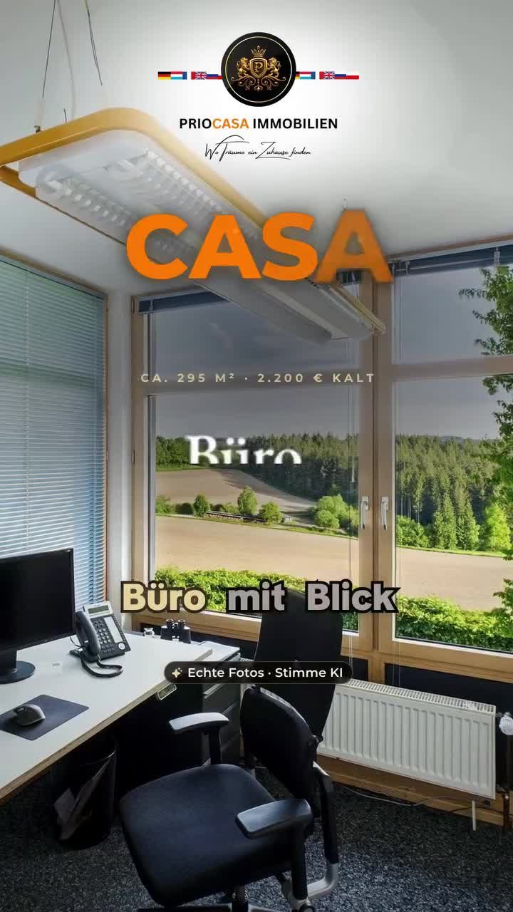 Instagram-Beitrag von PRIOCASA Immobilien vom 24. Oktober 2026: Autobahn ca. 2 Min.: Büro mieten Winterspelt, 2.200 € kalt 💬 Kommentieren Sie BÜRO – wir…